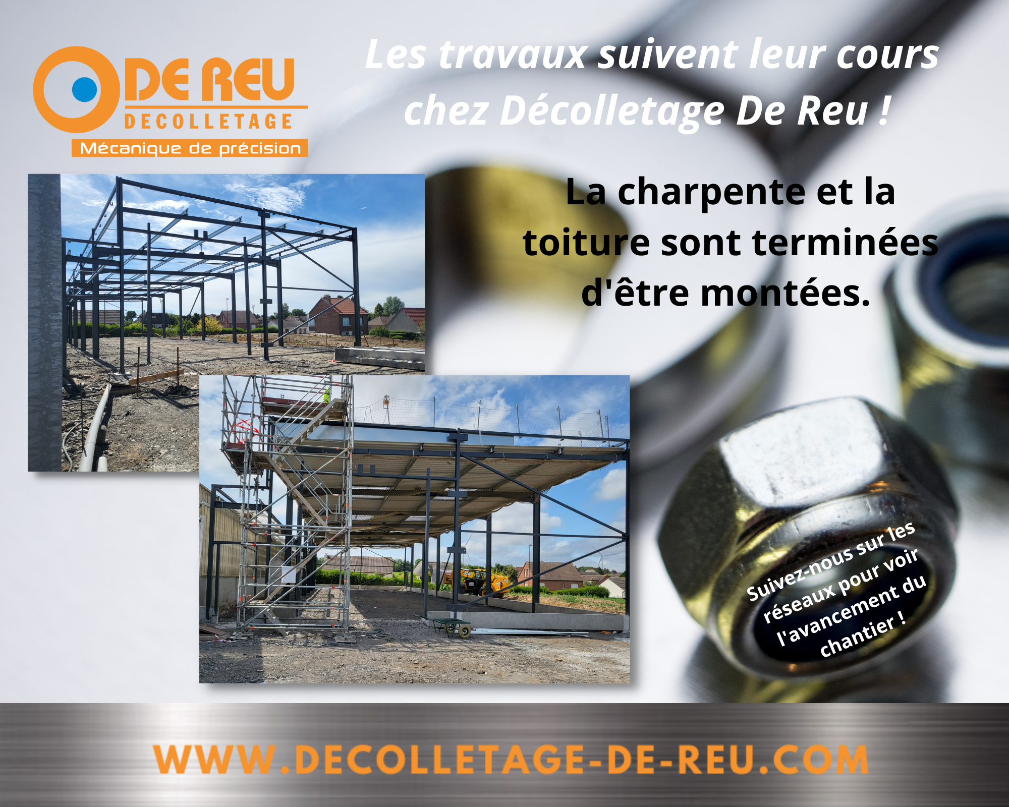 En chantier chez Decolletage De Reu